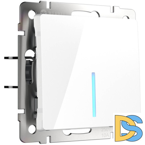 Выключатель одноклавишный с подсветкой Werkel белый W1110101 4690389155048