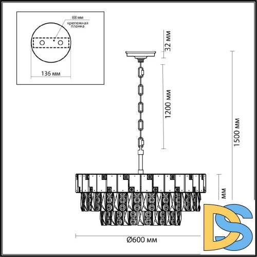 Подвесная люстра Odeon Light Chessi 5076/12