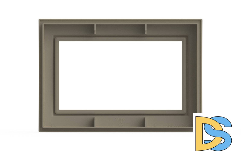 Рамка для двухместной розетки с заземлением ELBI Zena 608-010300-907