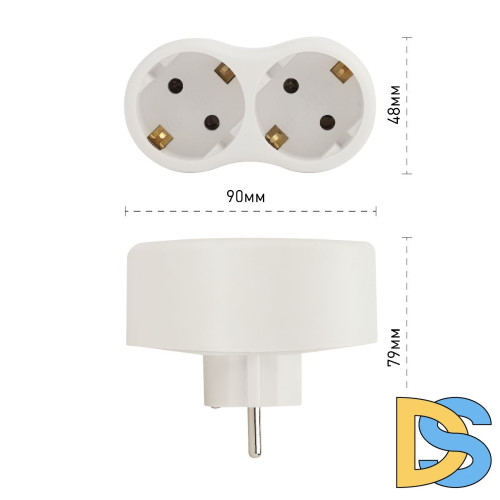 Разветвитель электрический Эра SPx-2e-W Б0053478