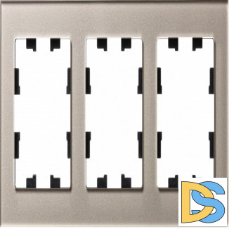 Рамка 3-ая (тройная), Стекло Шампань, серия Atlas Design Nature, Schneider Electric