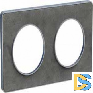 Рамка 2-ая (двойная), Сланец, серия Odace, Schneider Electric