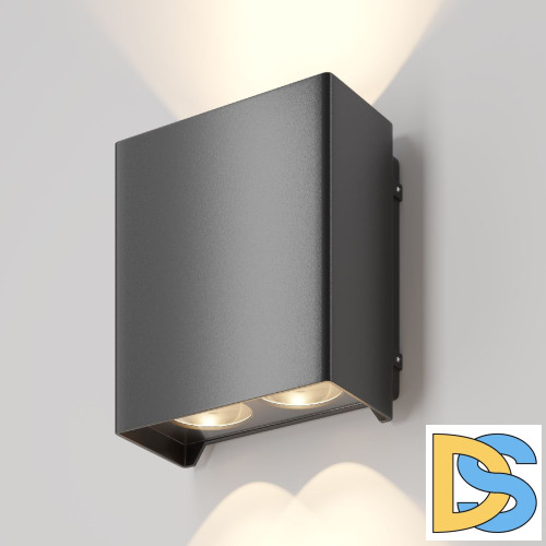 Уличный настенный светильник Maytoni Shell O570WL-L20B3K