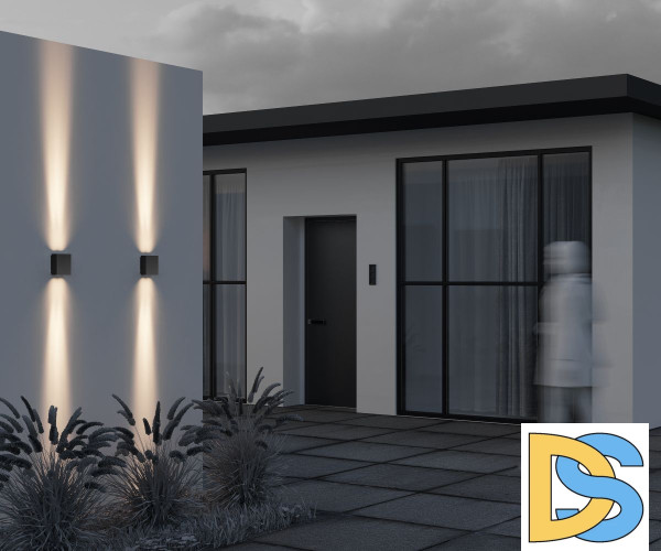 Уличный настенный светильник Maytoni Shell O570WL-L20B3K