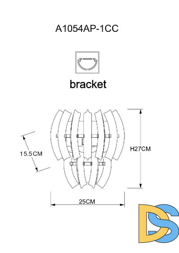 Настенный светильник Arte Lamp Ella A1054AP-1CC