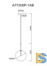 Подвесной светильник Arte Lamp Cameron A7720SP-1AB