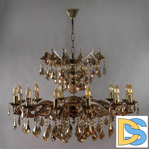 Подвесная люстра Ambiente Leon 2128/12+12 PB Honey Leaf