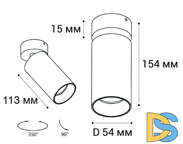 Спот Italline IT02-018 black 3000K