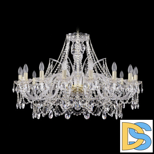 Подвесная люстра Bohemia Ivele Crystal 1411/16/360 G
