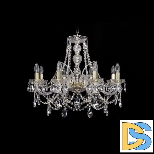 Подвесная люстра Bohemia Ivele Crystal 1411/8/240 G