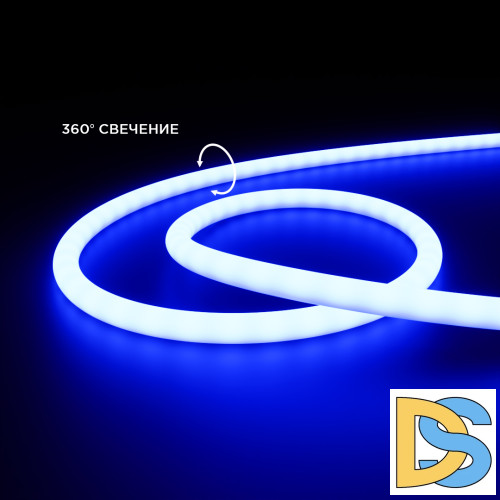 Светодиодная лента для бани и сауны Apeyron 5м 24В СТ 14,4Вт/м smd2835 120д/м IP68 синяя 00-327