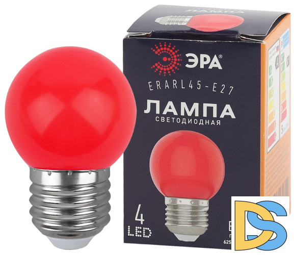 Лампа светодиодная Эра E27 1W 3000K ERARL45-E27 Б0049575