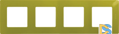Рамка 4-постовая Legrand Etika зелёный папоротник 672544