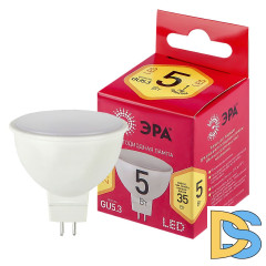 Лампа светодиодная Эра GU5.3 5W 2700K LED MR16-5W-827-GU5.3 R Б0050230