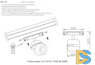 Трековый светодиодный светильник для магнитного шинопровода Crystal Lux Space CLT 0.33 011 7W BL-BL 4000K