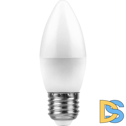 Лампа светодиодная Feron E27 11W 6400K Свеча Матовая LB-770 25945