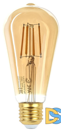 Лампа светодиодная Эра E27 7W 2400K F-LED ST64-7W-824-E27 gold Б0047664