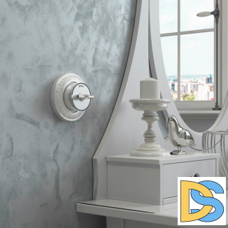 Выключатель на 4 положения двухклавишный (серебро матовый/хром) W5822054