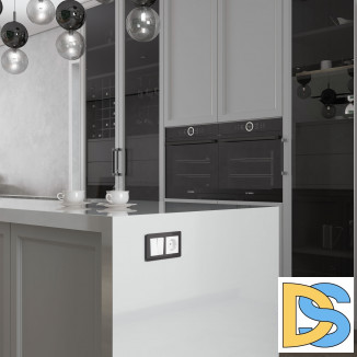 Перекрестный переключатель двухклавишный белый W1123001