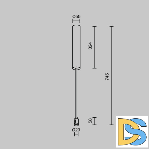 Основание потолочное для блока питания с вводом питания Maytoni Flarity TRA159C-BB1-BS
