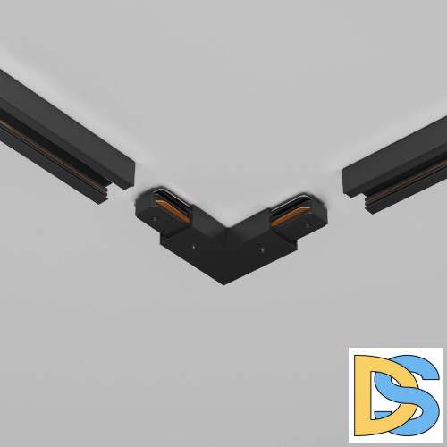 Угловой коннектор питания с вводом питания Maytoni Unity TRA001CLB-11B