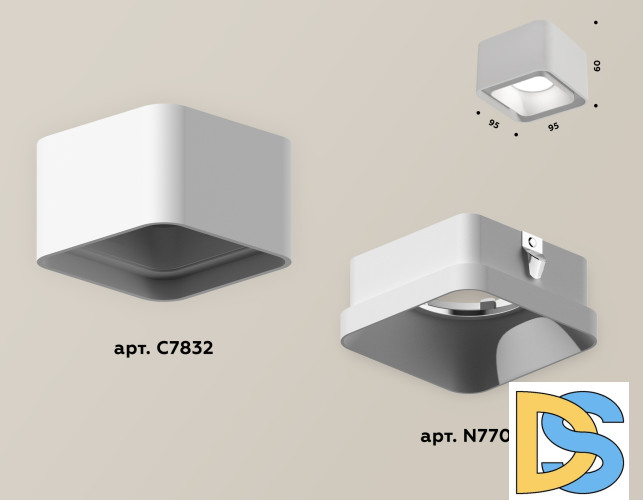 Потолочный светильник Ambrella Light Techno Spot XS7832001 (C7832, N7701)