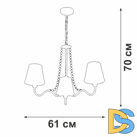 Подвесная люстра Vitaluce V1848-8/3