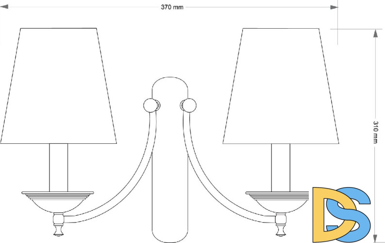 Бра Kutek San Marino Lampshade SAN-K-2(P/A)CR