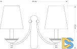 Бра Kutek San Marino Lampshade SAN-K-2(P/A)CR