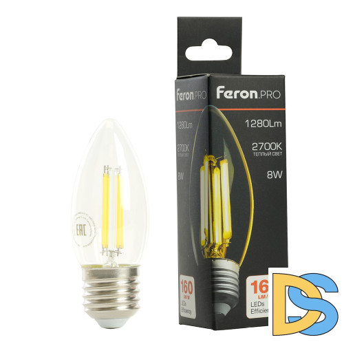 Светодиодная лампа Feron LB-1208 E27 8W 2700K 51241