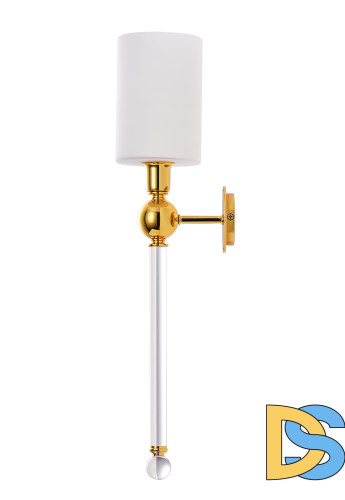 Бра Crystal Lux MIRABELLA AP1 GOLD/WHITE