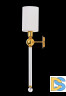 Бра Crystal Lux MIRABELLA AP1 GOLD/WHITE