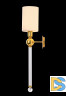Бра Crystal Lux MIRABELLA AP1 GOLD/WHITE