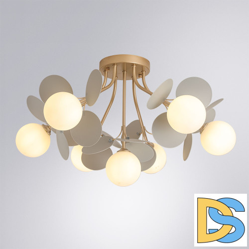 Потолочная люстра Arte Lamp Peacock A1369PL-7GY