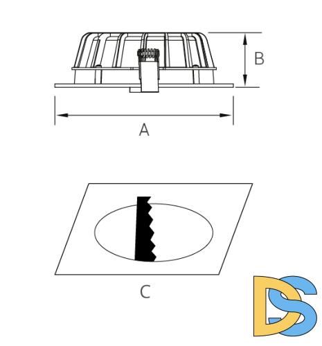 Встраиваемый светильник Fiberli CDEW6 11130103