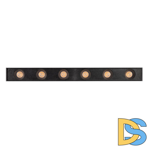 Трековый магнитный светильник Arlight MAG-DOTS-25-L200-6W Warm3000 (BK, 30 deg, 24V, DALI) 046323