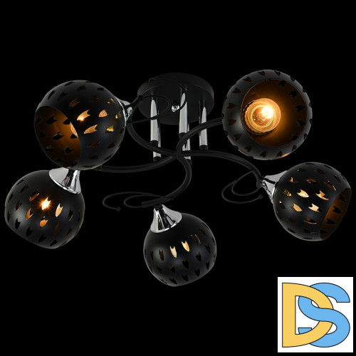 Люстра на штанге Reluce 01314-0.3-05 BK+CR