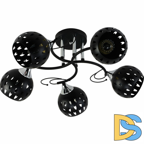 Люстра на штанге Reluce 01314-0.3-05 BK+CR