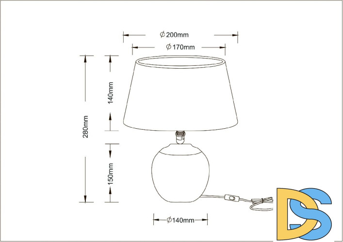 Настольная лампа Arte Lamp Scheat A5033LT-1WH