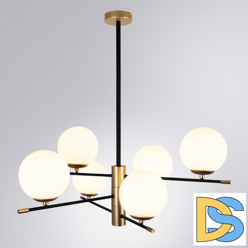 Люстра на штанге Arte Lamp Arkab A2225LM-6BK