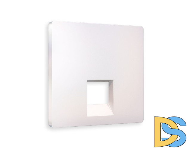 Лицевая панель для компьютерной/телефонной розетки RJ-45/RJ-11 Ambrella Volt Alfa AP2120