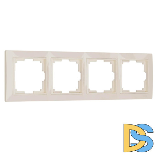 Рамка на 4 поста Werkel Snabb basic слоновая кость W0042003 4690389161438