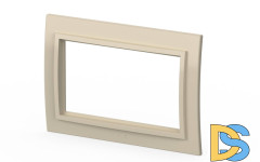 Рамка для двухместной розетки без заземления ELBI Zena 608-010300-908
