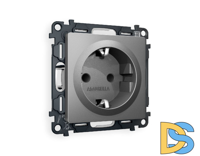 Комплект механизма розетки с/з со шторками Ambrella Volt Alfa MA657010