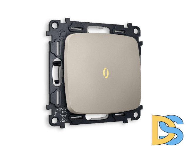 Комплект механизма 1-кл выключателя с подсветкой Ambrella Volt Omega MO362010