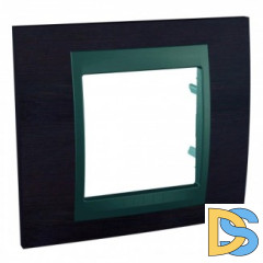 Рамка 1-ая (одинарная), Дерево Венге/Графит, серия UNICA TOP/CLASS, Schneider Electric