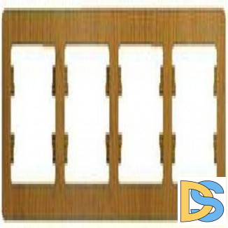 Рамка 4-ая (четверная), Дерево Дуб, серия Glossa, Schneider Electric