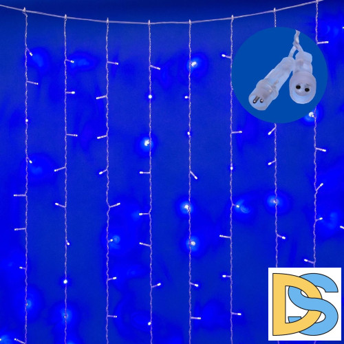 Уличная гирлянда Uniel ULD-C3020-264/TTK BLUE IP44 UL-00010919