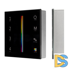 Панель Arlight Sens Smart-P55-Multi Black (3V, 4 зоны, 2.4G) 028310