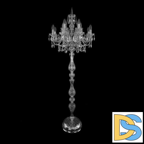 Торшер Bohemia Ivele Crystal 1411T1/8+4/195-170 Ni
